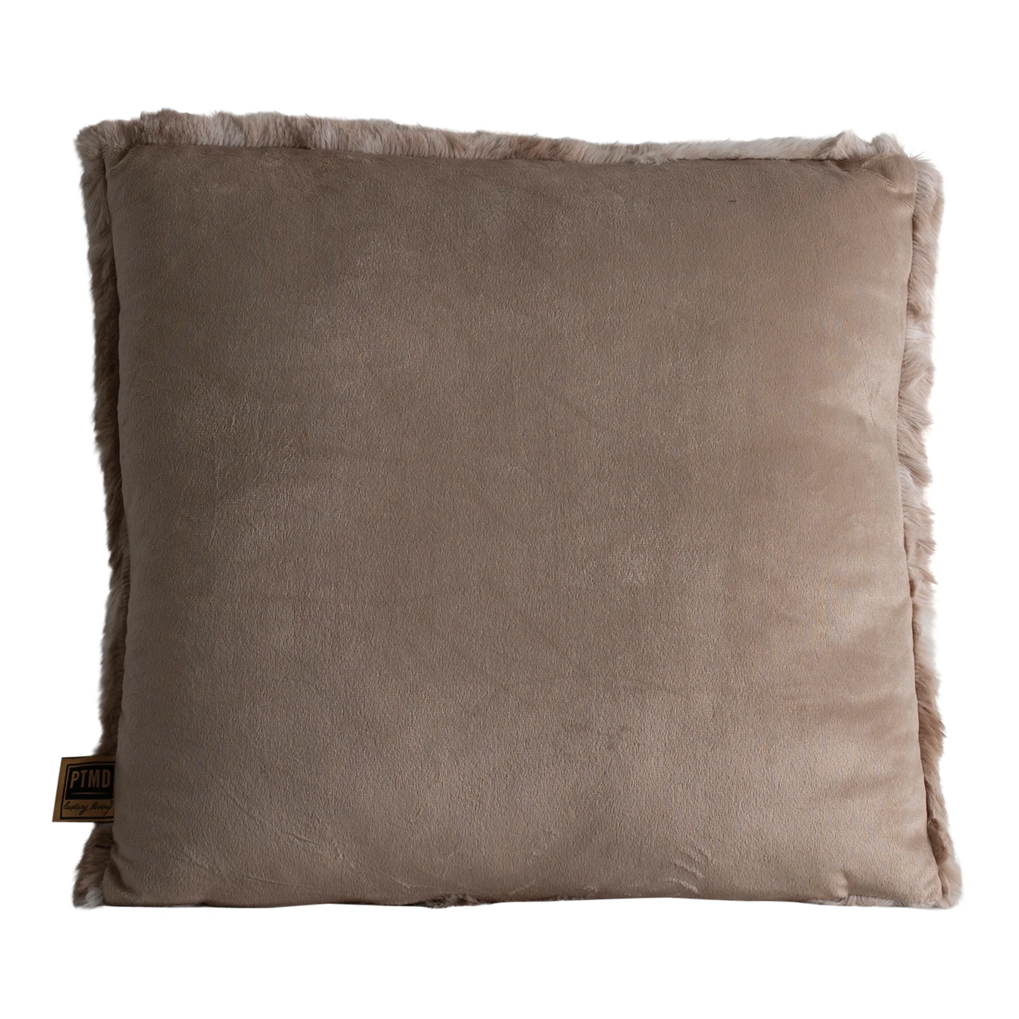 Linde Beige Faux Fur Cushion Square S - Afbeelding 3