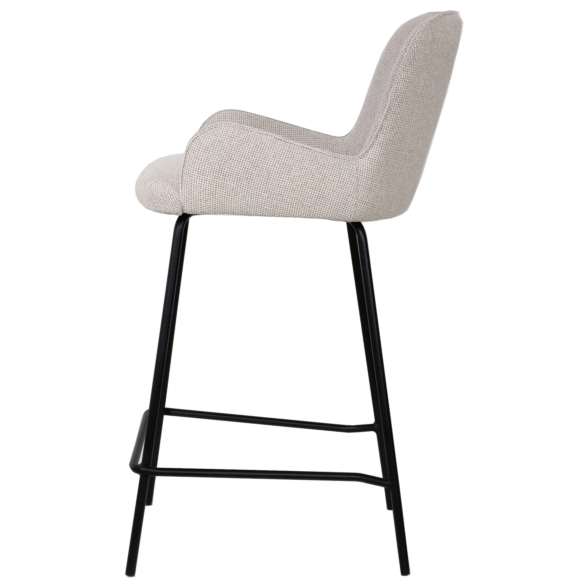 Leander Cream Bar Stool (set of 2) - Afbeelding 4