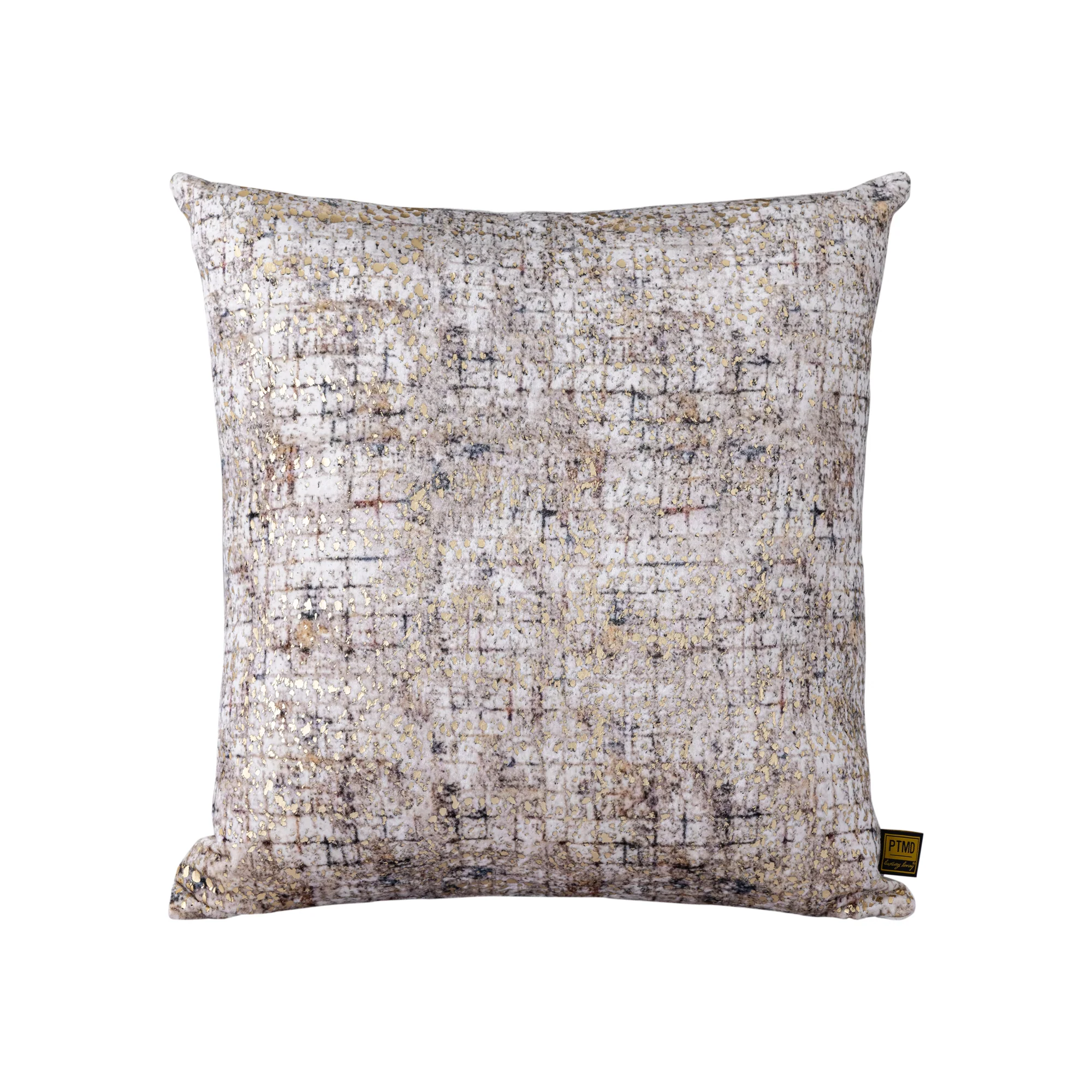 Curt Cream Velvet Square Cushion Square Print