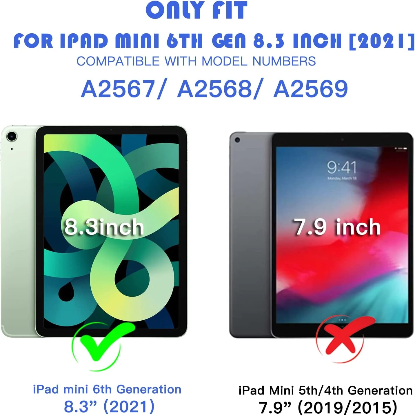 Hoes Geschikt voor iPad Mini 6 (2021) - Schokbestendig met 360° Standaard - Afbeelding 3