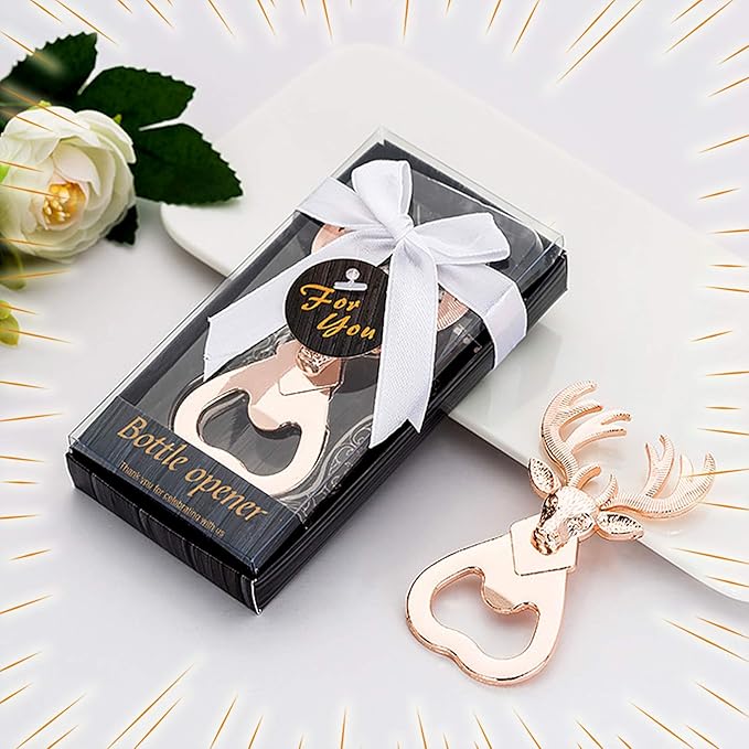 Flesopener Hert Design – RVS Goud - Inclusief Geschenkverpakking - Afbeelding 8