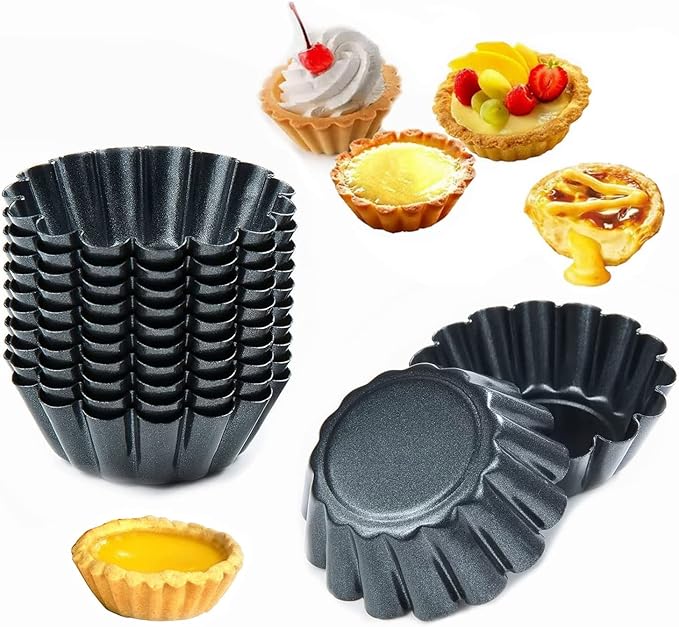 12x Herbruikbare Cupcake- en Muffinvormen - Non-stick - BPA-vrij - Afbeelding 2