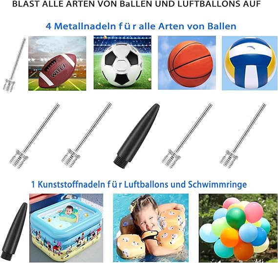 Balpomp Set - Met 5 naalden - Alle Sporten - Afbeelding 3