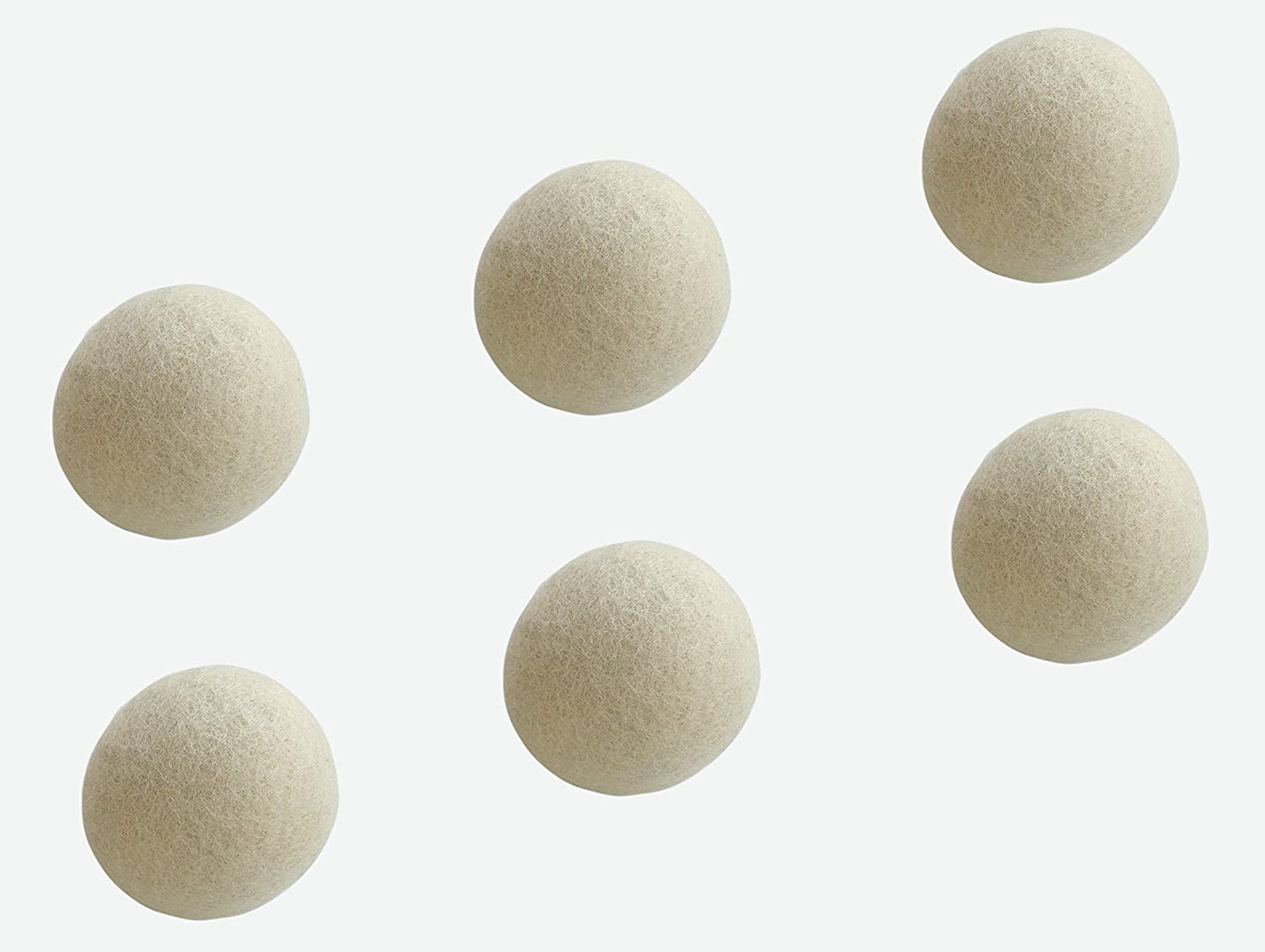 Wollen Drogerballen XL – 100% Wol – Herbruikbaar – Set van 6 – Handgemaakt - Afbeelding 4