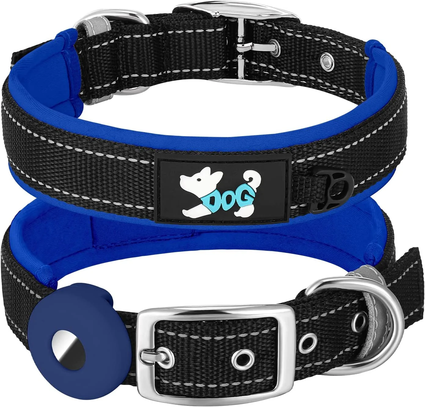 Hondenhalsband en geschikt voor AirTag - Verstelbaar en Comfortabel - Afbeelding 3