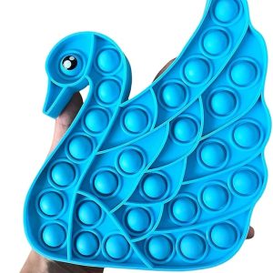 Fidget Toy - Anti-stress Speelgoed voor Kinderen en Volwassenen - Zwaan Blauw