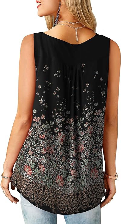 Dames Ruffle Button-Up Tanktops - Casual en Chic - Maat M - Afbeelding 4