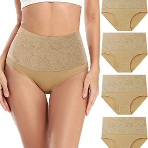 Elegant en Comfortabel Hoge Taille Damesondergoed | 4-Pack | XL