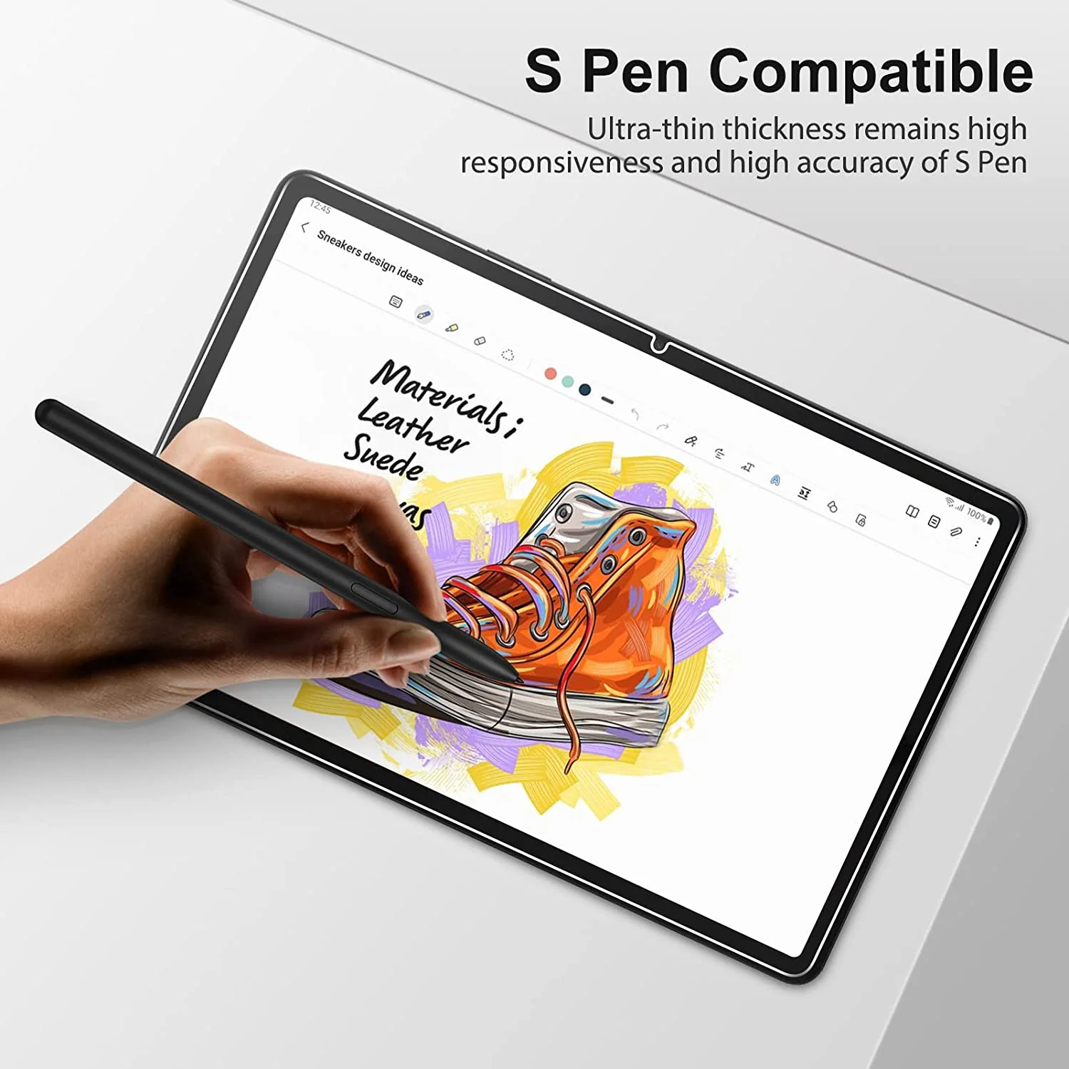 Screen Protector - 2 Stuks - Geschikt voor Galaxy Tab S7 Plus - Afbeelding 5