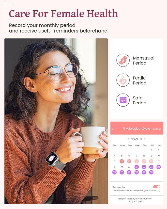 Smartwatch - G39 Pro - Stijlvol - Dames – Inclusief 3 bandjes - Afbeelding 5