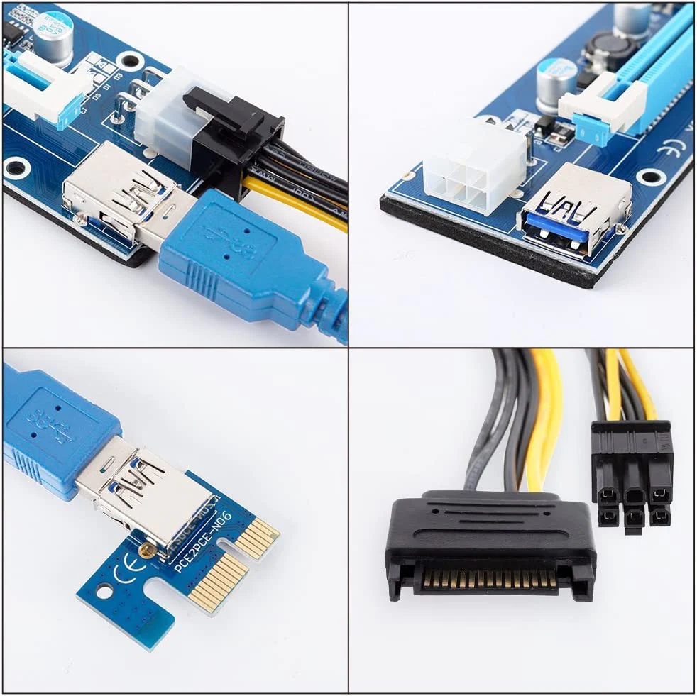 PCI-E PCI Express Riser - 6-pins aangedreven - VER 006C - Afbeelding 7