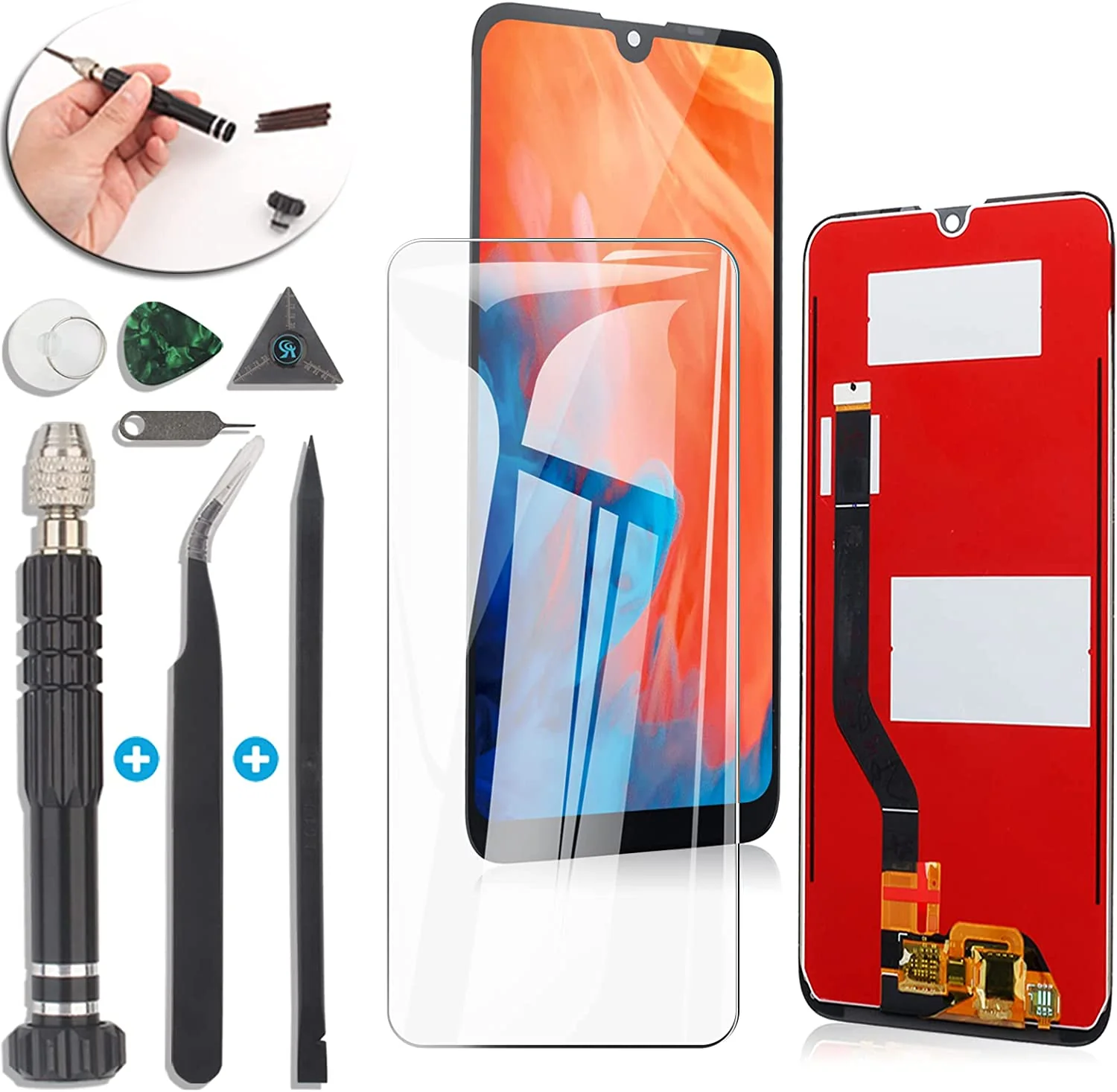 Display geschikt voor Huawei Y7 2019 LCD-scherm - Inclusief Reparatie kit - Afbeelding 2