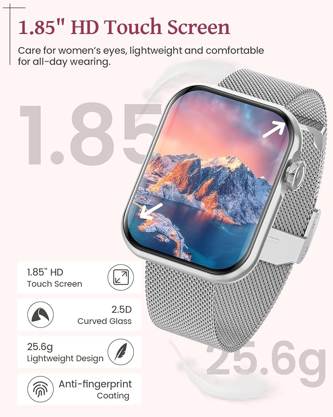 Smartwatch - G39 Pro - Stijlvol - Dames – Inclusief 3 bandjes - Afbeelding 3