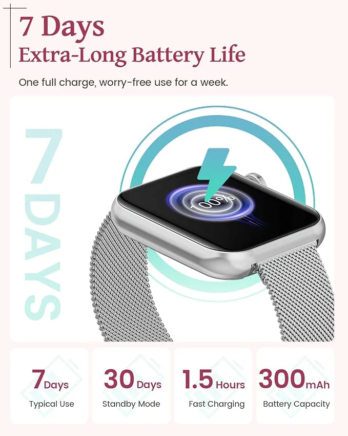 Smartwatch - G39 Pro - Stijlvol - Dames – Inclusief 3 bandjes - Afbeelding 7