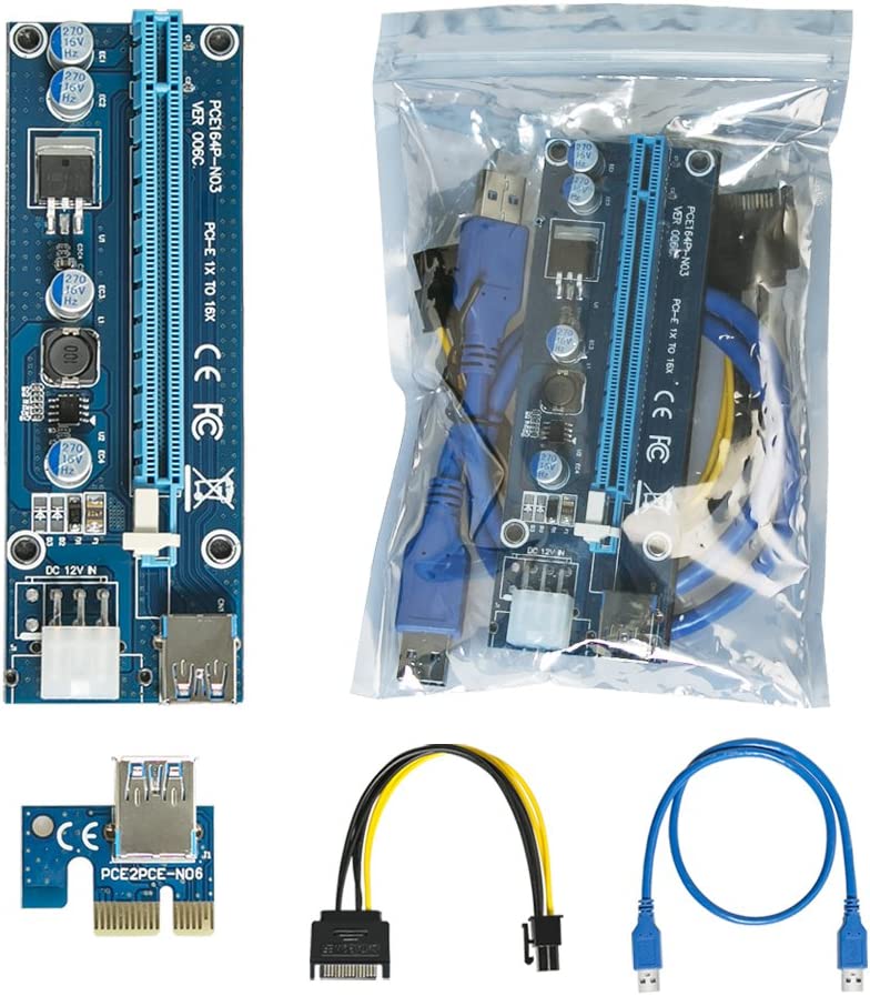 PCI-E PCI Express Riser - 6-pins aangedreven - VER 006C - Afbeelding 8
