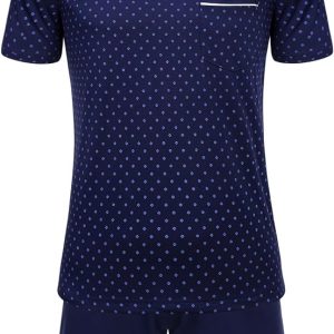 Pyjama Set - Heren - Hoogwaardig Katoen - Stijlvol - Voor warme en kouden nachten