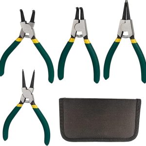 Tangen Set - 4 Delig - Anit Slip - Snap Ring - Inclusief Tas
