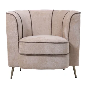 John Beige Fauteuil Aphrodite 3 Stripe