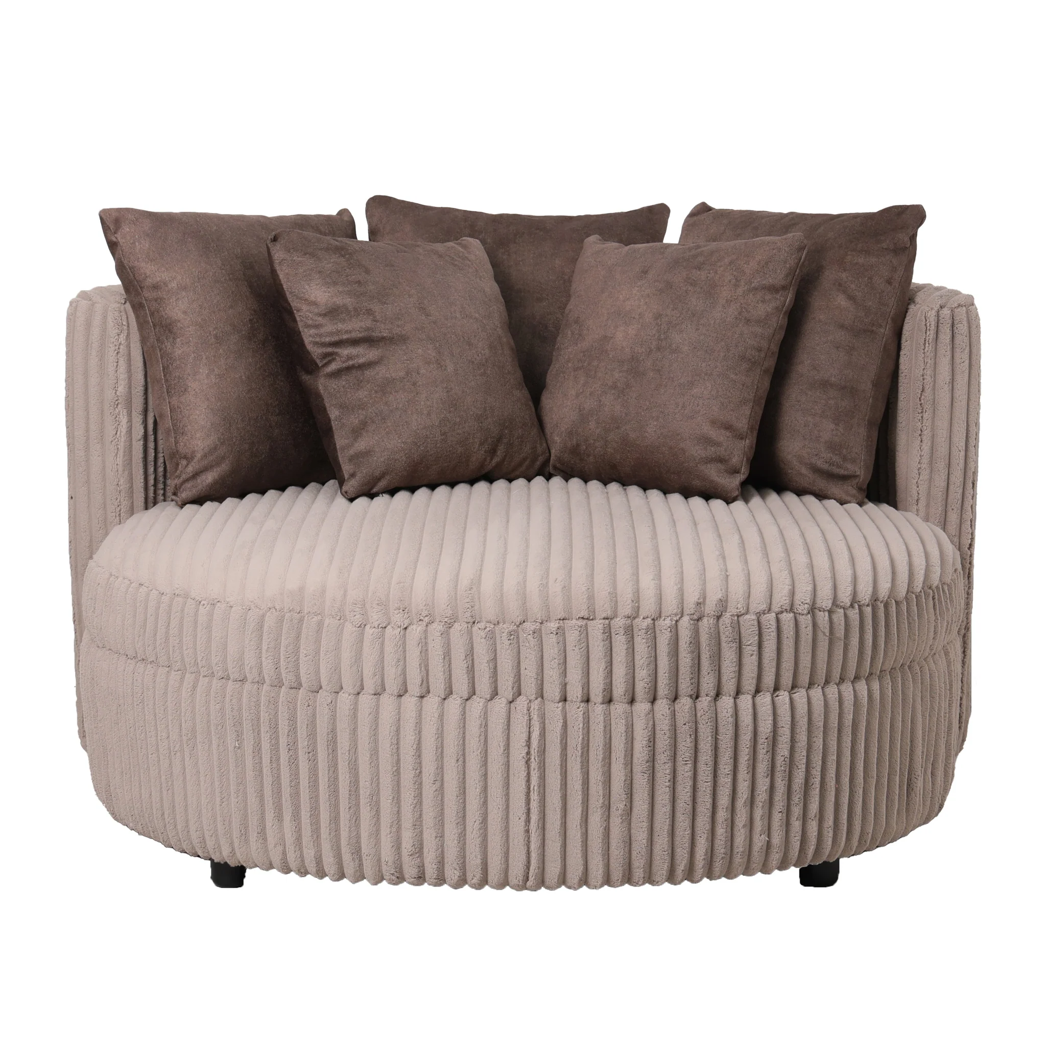 Fayen Taupe Fauteuil Ambience 4 Mink 5 Pillows - Afbeelding 2