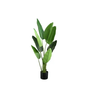 Kunst Strelitzia 117 cm – Real Touch Kunstplant – Inclusief Pot