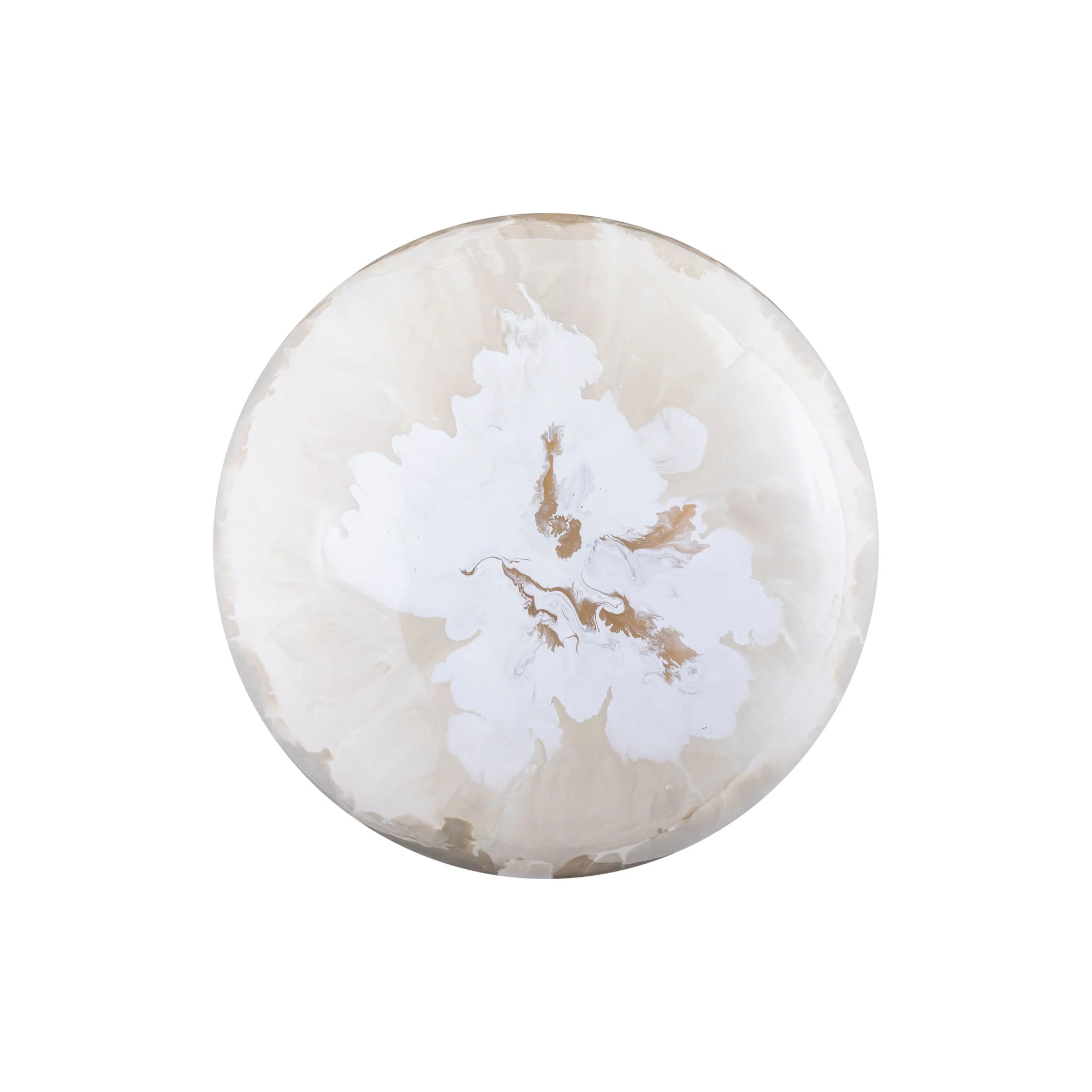 Sufyan Cream Enamel Round Iron Wall Ball Set van 3 PTMD - Afbeelding 6