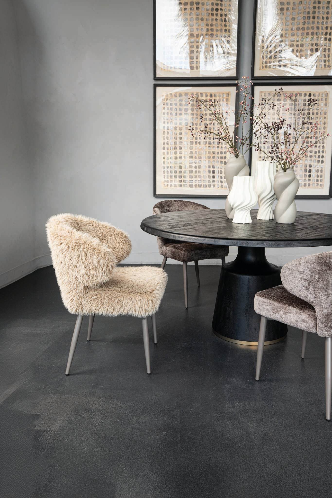 Ares Eetkamerstoel Hair Beige - Afbeelding 4