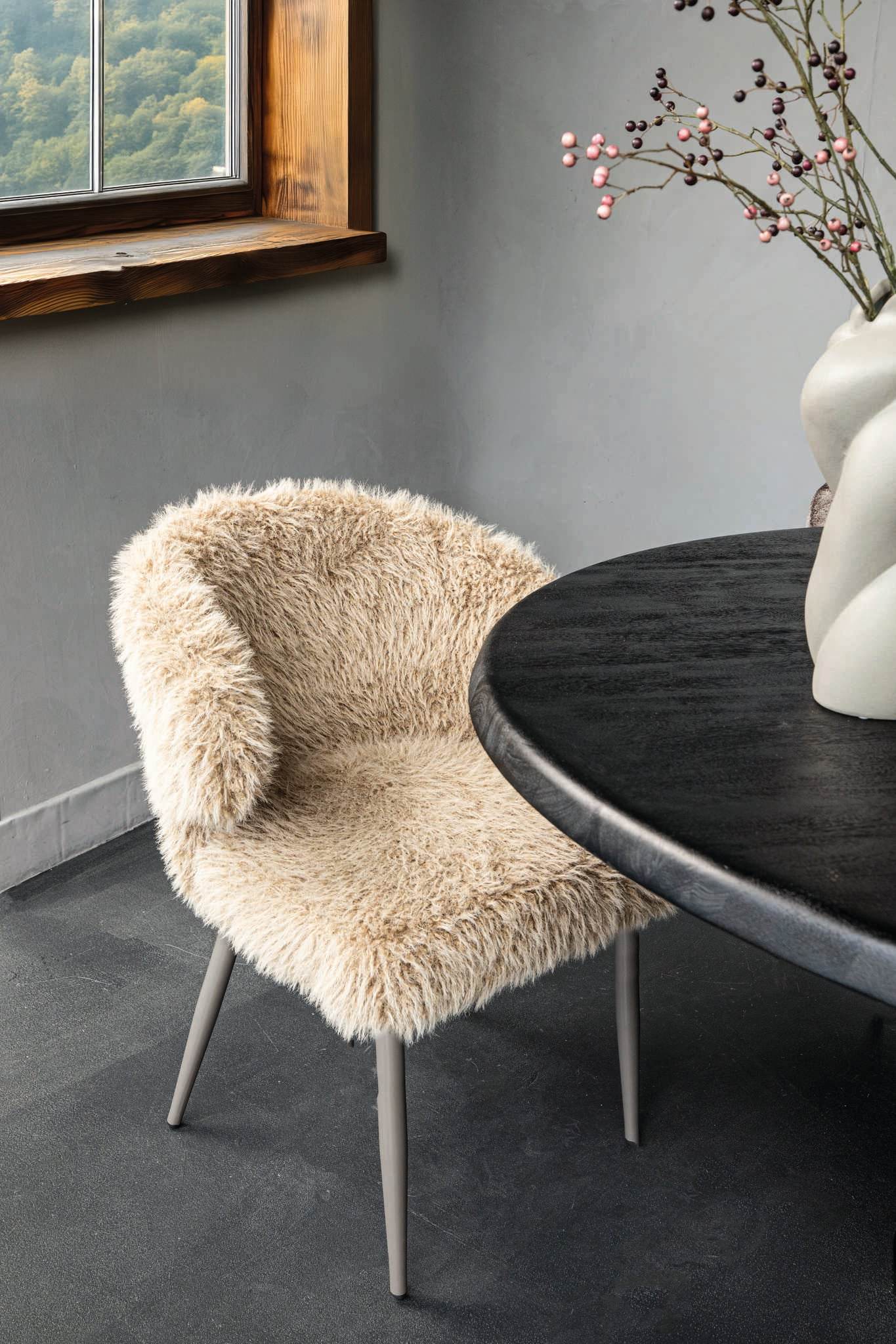 Ares Eetkamerstoel Hair Beige - Afbeelding 3