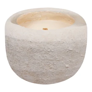 Gabor Cream Cement Outdoor Candle M