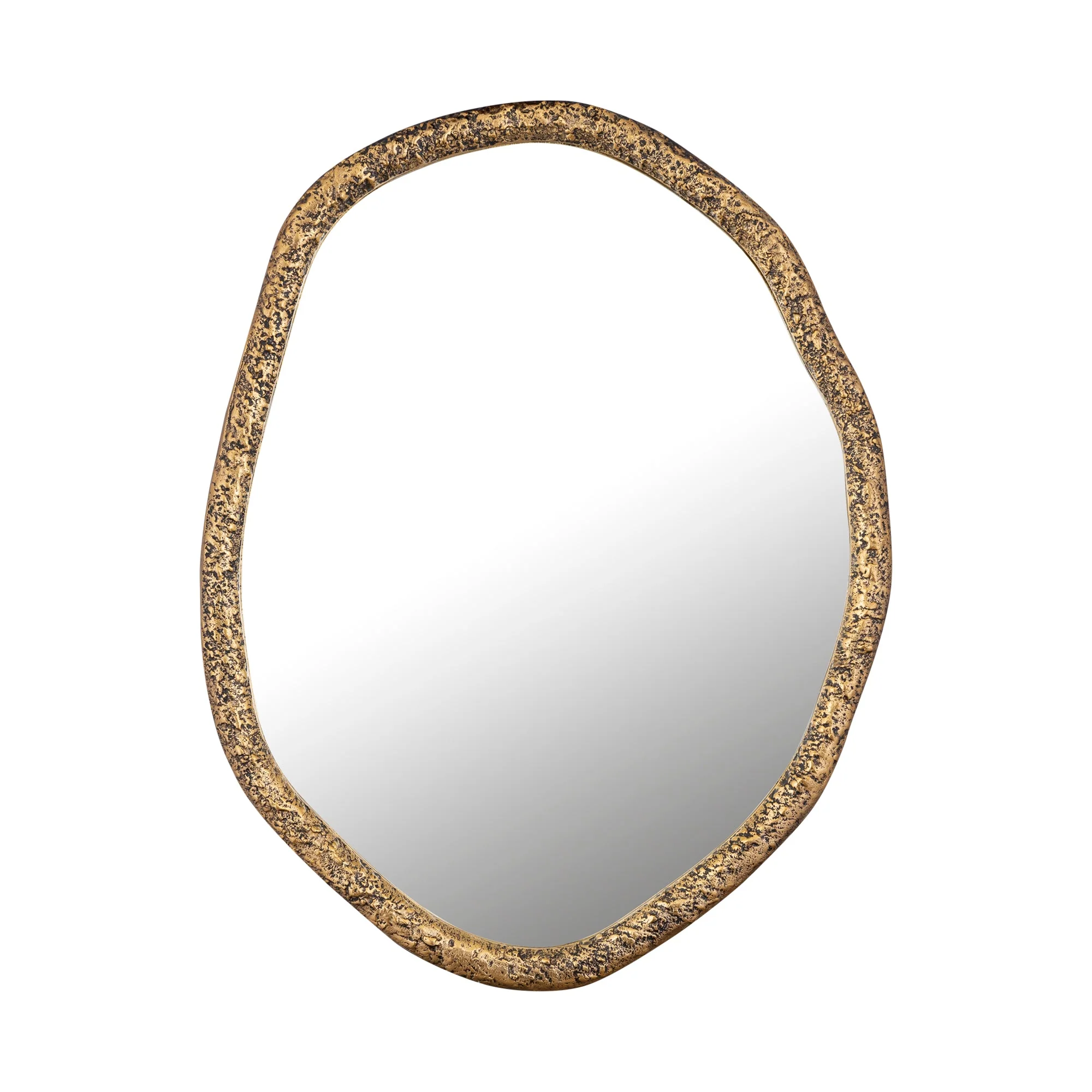 Paislie Brass Organic Shaped Mirror Round 56x3x72cm PTMD - Afbeelding 2