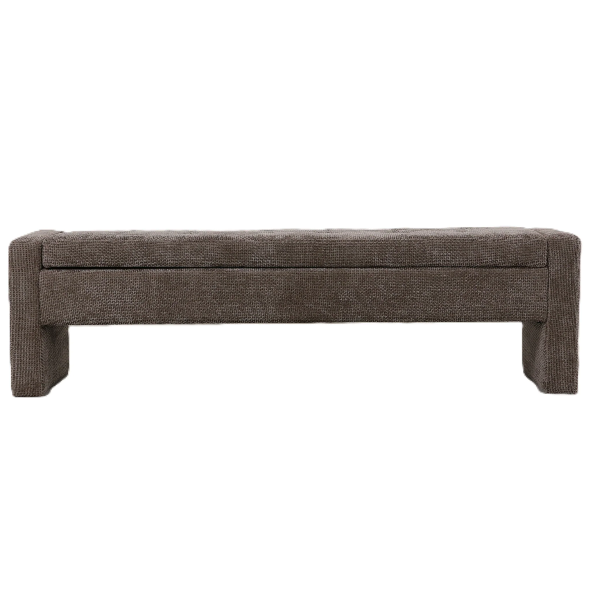 Sidney Opbergbank 160 cm – Bank met Opbergruimte (Cream & Stone) - Afbeelding 4