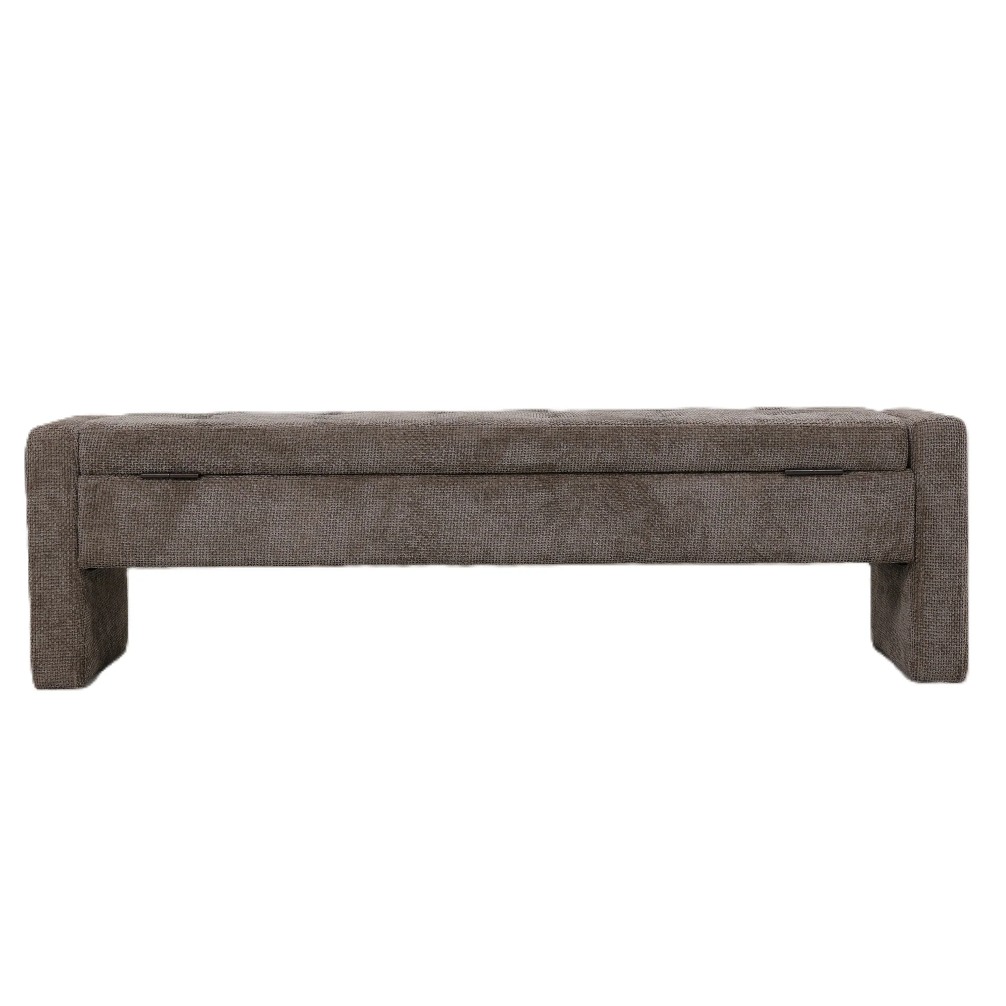 Sidney Opbergbank 160 cm – Bank met Opbergruimte (Cream & Stone) - Afbeelding 5