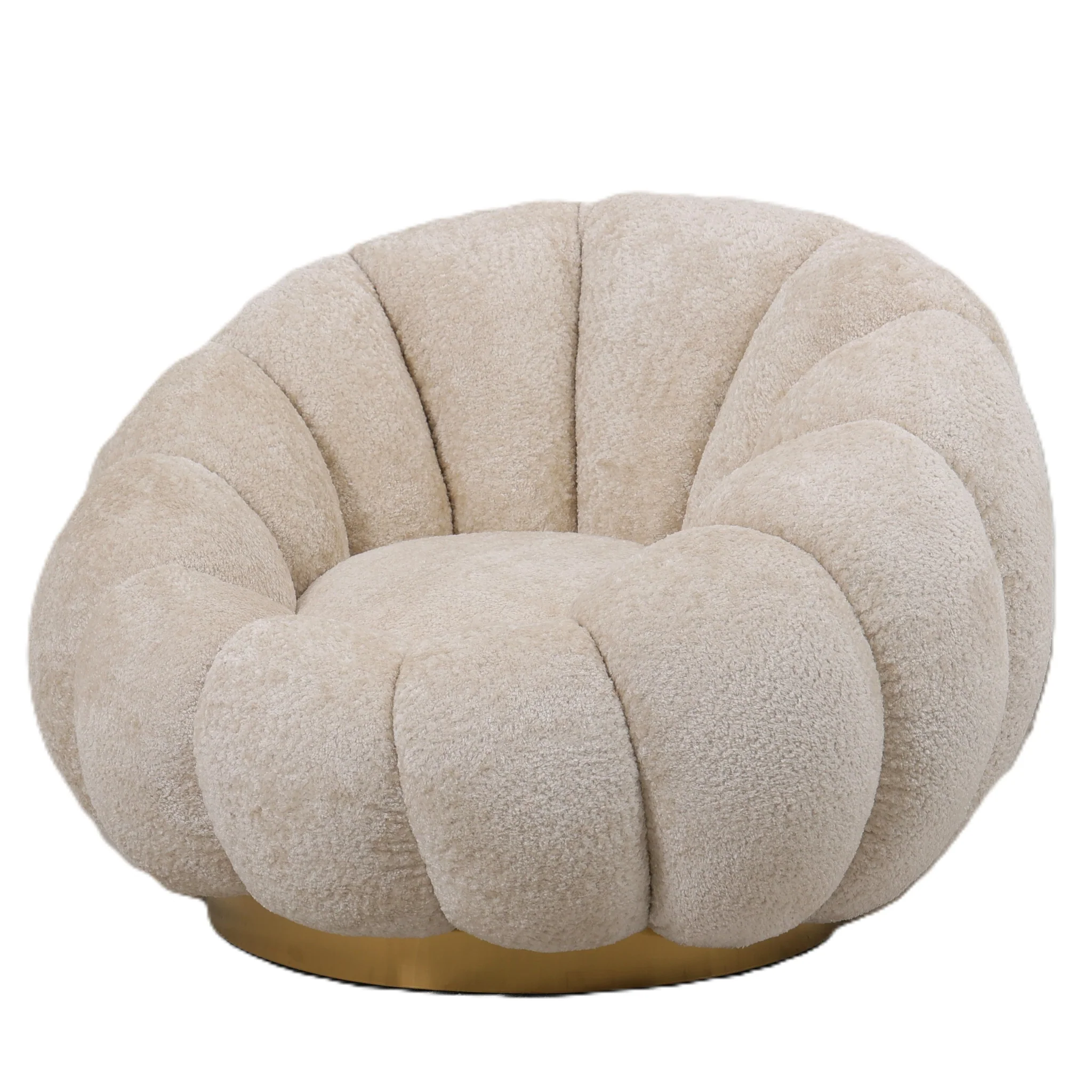 Daisy Fauteuil Cream Euphoria 2 Gold Base - Afbeelding 2
