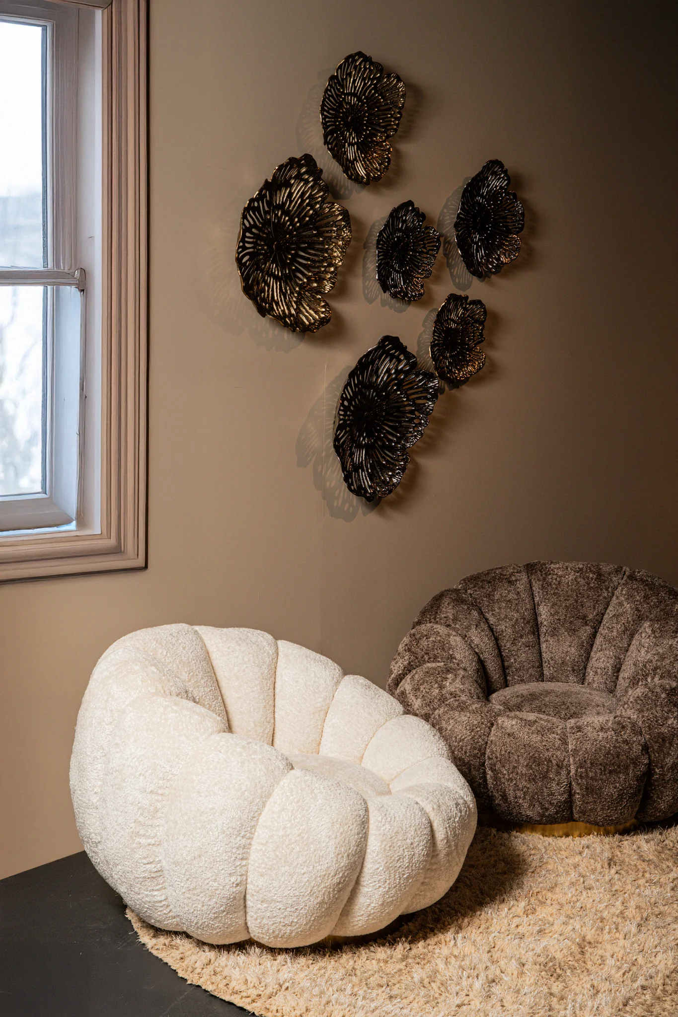 Daisy Fauteuil Cream Euphoria 2 Gold Base - Afbeelding 8