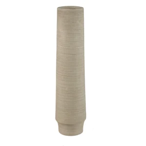 Zonna Beige Matt Ceramic High Vase L