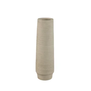 Zonna Beige Matt Ceramic High Vase S