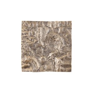 Vierkant wandpaneel Eogan L goud aluminium ruw