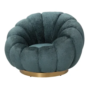 Daisy Fauteuil Teal Euphoria 13 Gold Base