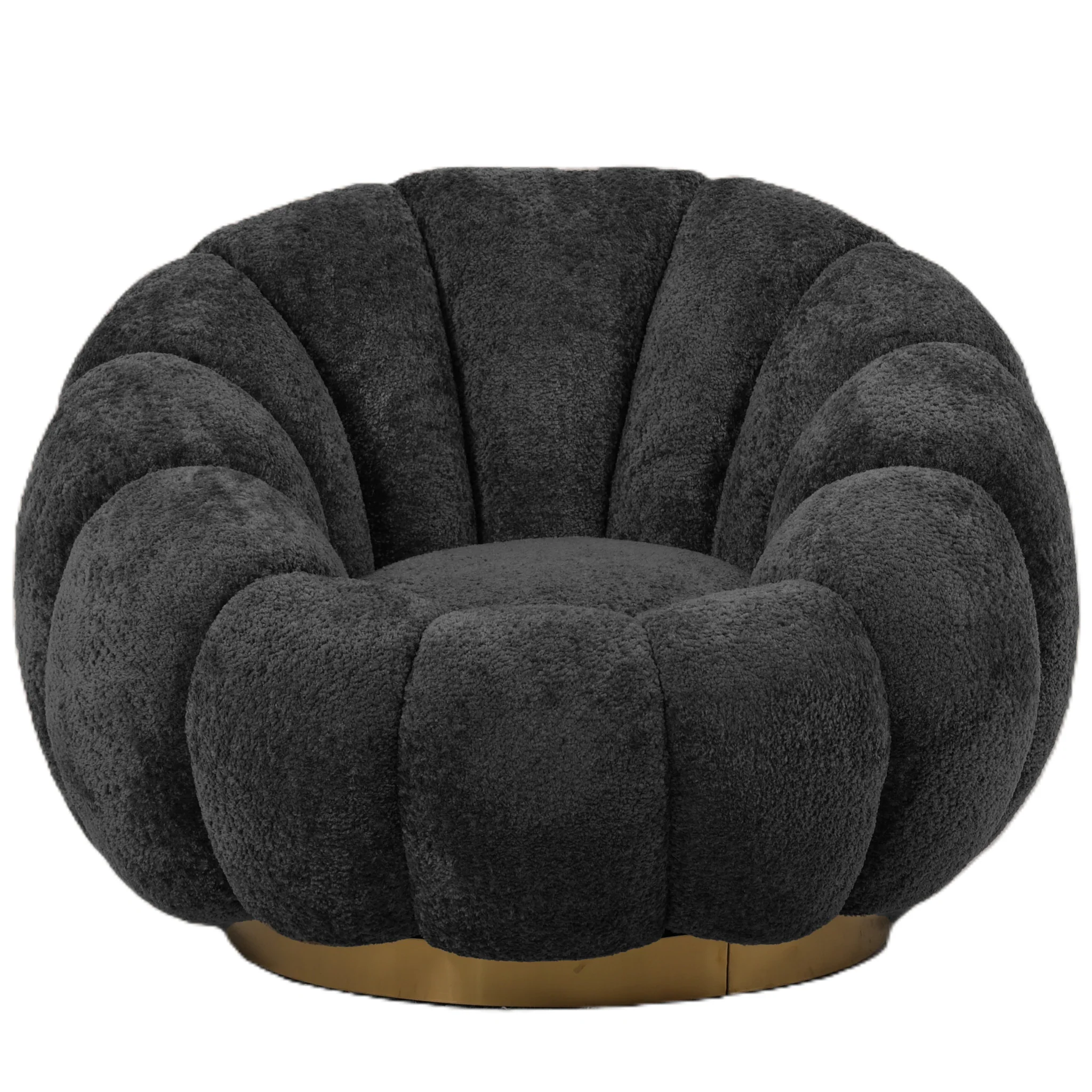 Daisy Fauteuil Anthracite Euphoria 21 Gold Base - Afbeelding 3