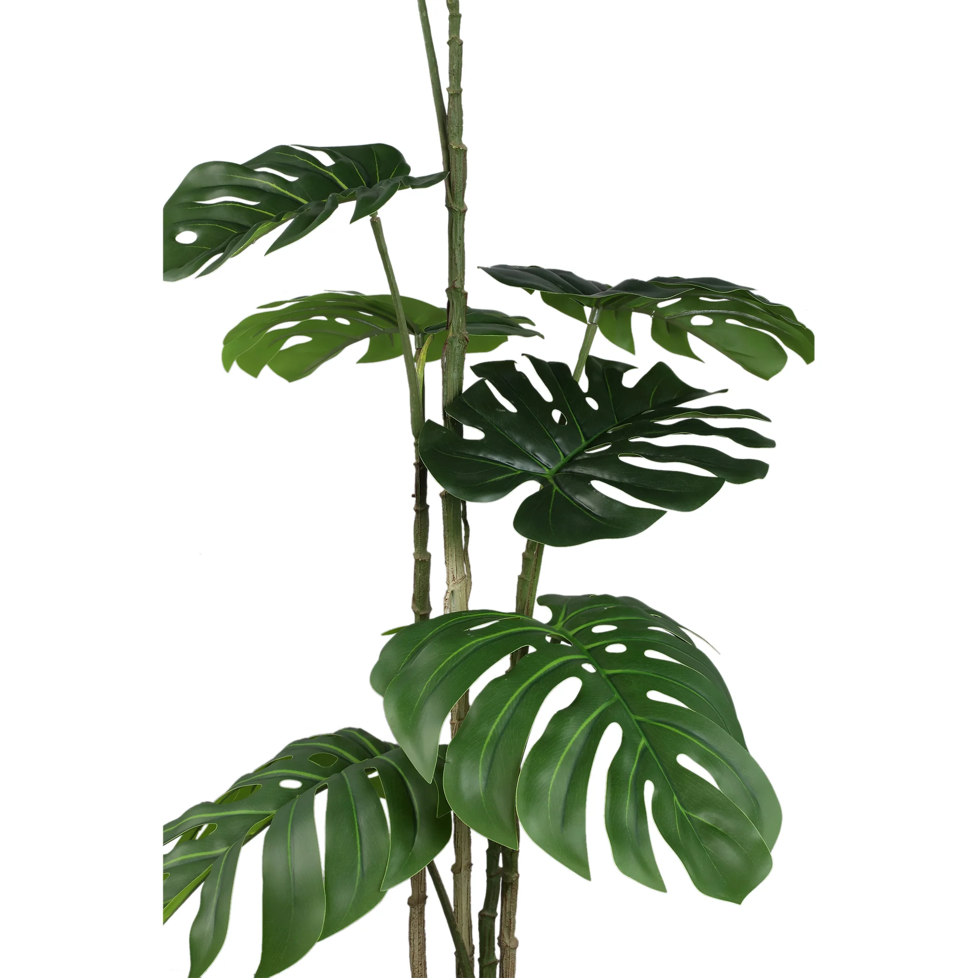 Kunst Monstera Plant 120 cm – Grote Kunstplant Groen – Inclusief Pot - Afbeelding 3