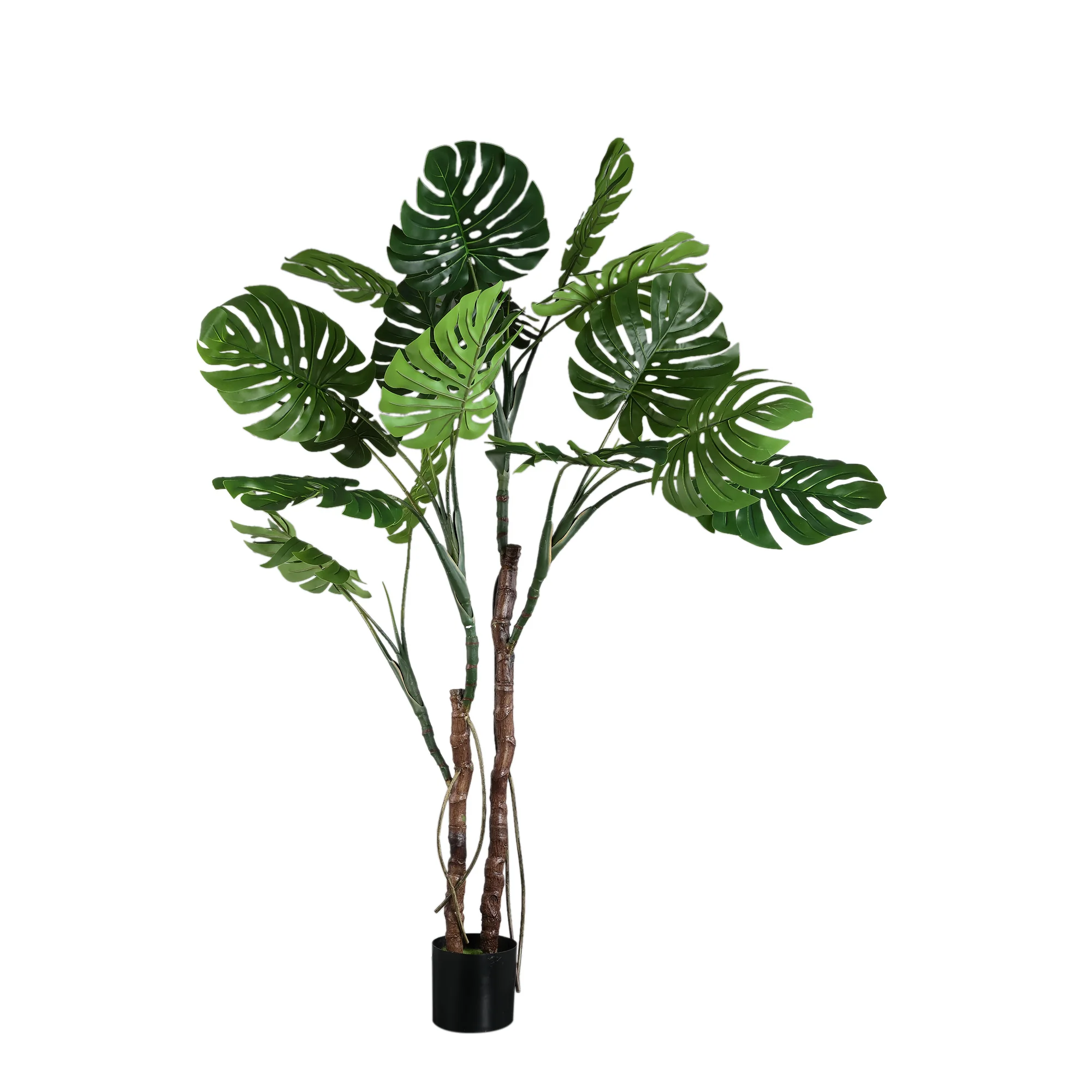 Kunst Monstera 200 cm – Extra Grote Kunstplant – Inclusief Pot - Afbeelding 2