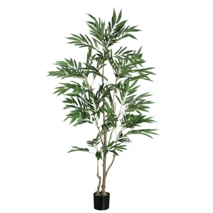 Kunst Ficus Benjamina 185 cm – Grote Kunstplant – Inclusief Pot