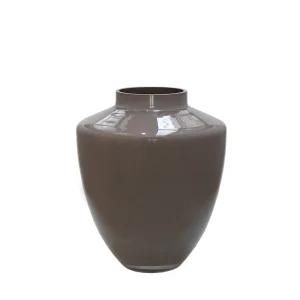 Tugela Earth vaas – Mondgeblazen bruine designvaas Ø24–28xH29–36 cm