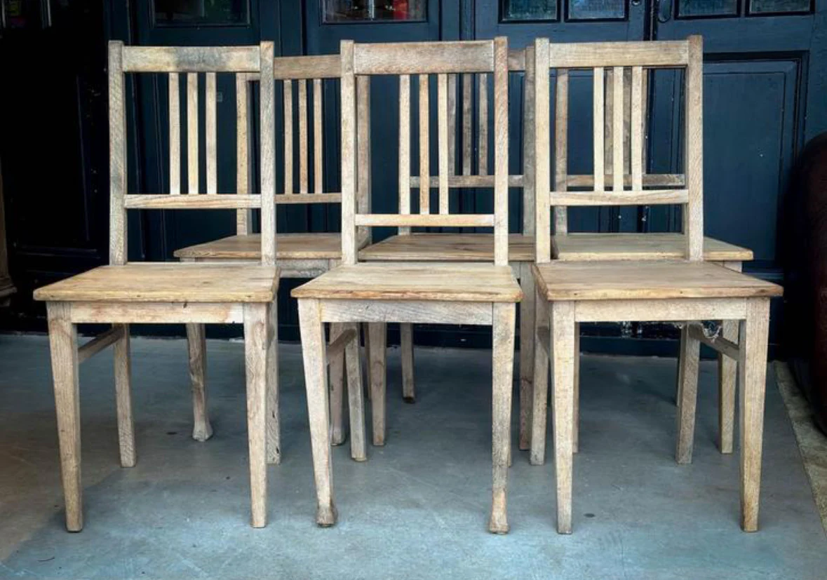 Oude Franse eetkamerstoelen - Afbeelding 2