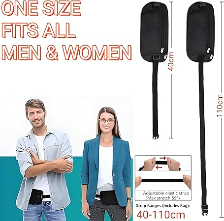 Anti-diefstal Heuptas met RFID – Reis Geldriem - Sport en Reizen - Afbeelding 7