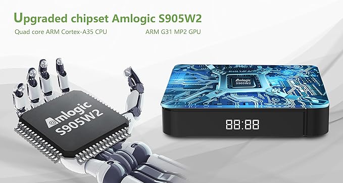 Smart TV Stream Box - Android - 4K - HDMI en USB - Afbeelding 6