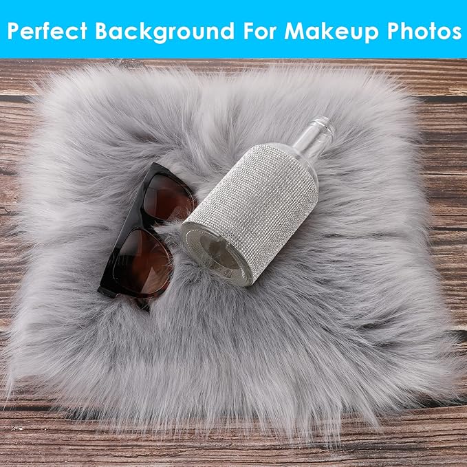 Tapijt Mini – 25 CM - Zacht en Luxe Accent voor je Huis - Grijs - Afbeelding 6