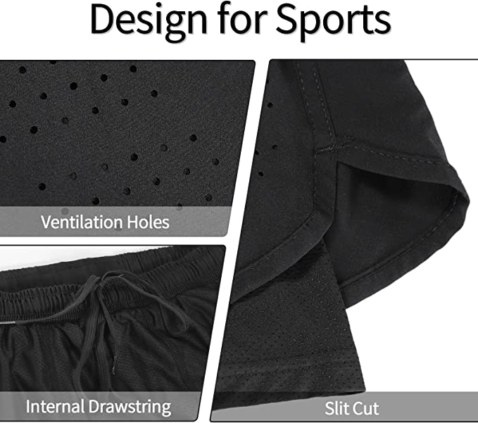 ARSUXEO Active Training hardloopshort voor heren 2 in 1 B179 - maat S - Afbeelding 6