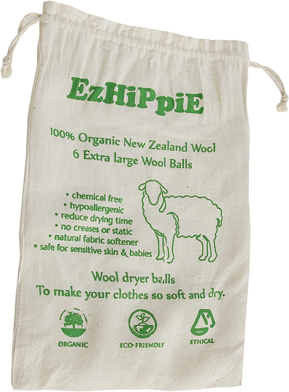 Wollen Drogerballen XL – 100% Wol – Herbruikbaar – Set van 6 – Handgemaakt - Afbeelding 6