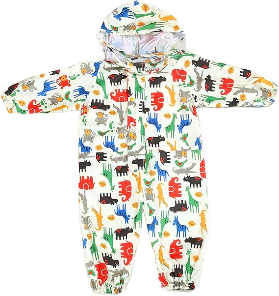 Kinderregenponcho met capuchon – Waterdicht - Dieren Thema - 1 tot 3 jaar - Afbeelding 6