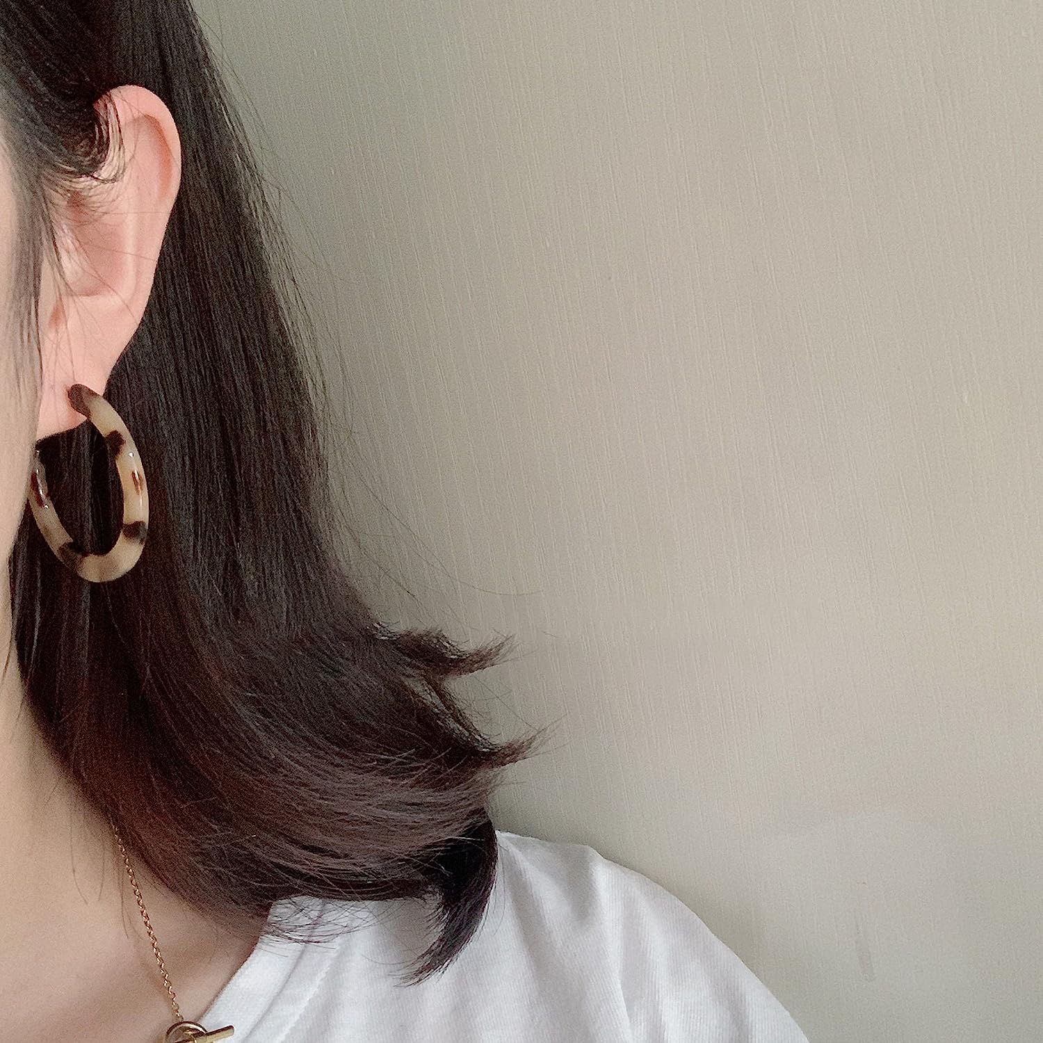 Luipaard Grote Ronde Acryl Oorbellen - Afbeelding 6